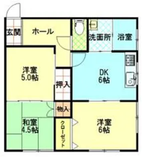 コーポ城北【2階】の間取り