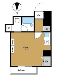 ブライズ新宿中井【1階】の間取り