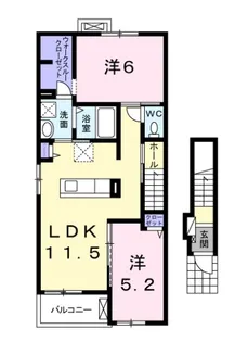 埼玉県蓮田市蓮田1【アパート】の間取り