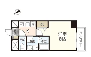 ボヌール矢賀【3階】の間取り