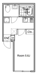 ロータスコート目黒不動前【4階】の間取り
