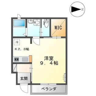 ラ・プリメール【1階】の間取り