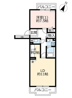 URつくば・春日【5階】の間取り