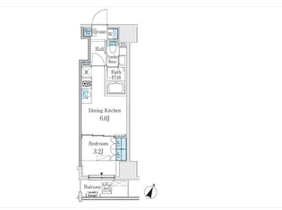 GLACIER神保町(グラシアジンボウチョウ)【2階】の間取り
