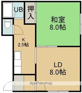さかゑ荘【1階】の間取り