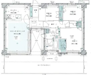 ヴェレーナ玉川学園前【6階】の間取り