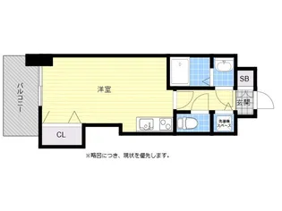 アクアシティ日赤通II【6階】の間取り