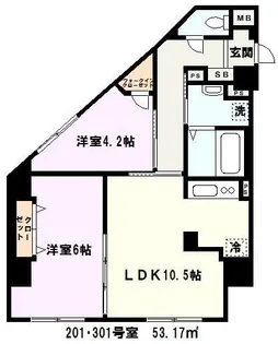 埼玉県川口市東川口4【マンション】の間取り