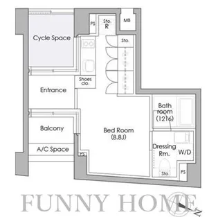 プライムガーデン駒沢大学【7階】の間取り