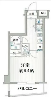ラグジュアリーアパートメント東中野【3階】の間取り