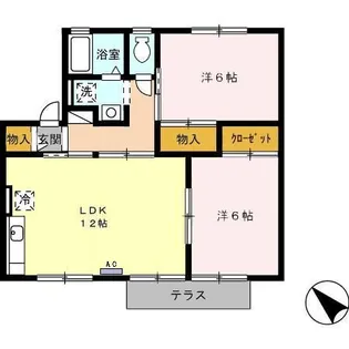 メイプルタウン【1階】の間取り