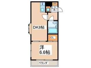 エスポワール【4階】の間取り