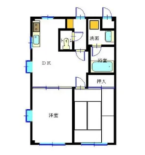 ワイエス桜木21【2階】の間取り