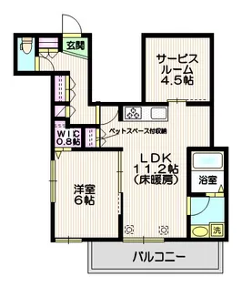 エルズプラス南長崎【2階】の間取り