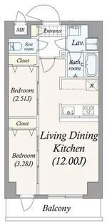 GRAN PASEO谷在家【5階】の間取り