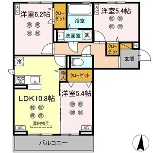 サリサ.k【3階】の間取り