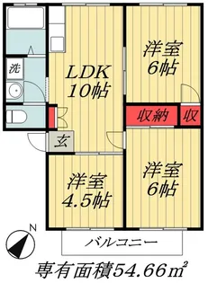 千葉県市川市南行徳3【マンション】の間取り