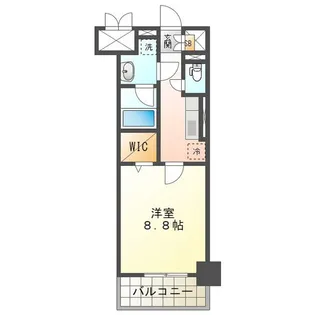ジュネス四日市【6階】の間取り