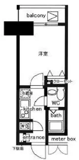 レジディア日本橋人形町II【8階】の間取り