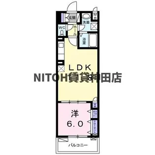 Bell Dior浅草【4階】の間取り