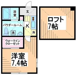 神奈川県川崎市多摩区生田8【アパート】の間取り