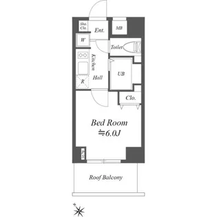 コスモリード月島【8階】の間取り