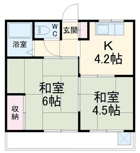 八千代ハイツ【2階】の間取り