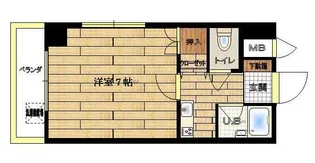スカイコート宮崎第2【5階】の間取り