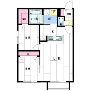 Premier八軒東【2階】の間取り