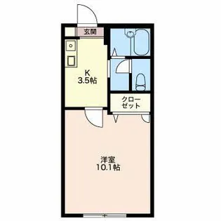 コアロード佐藤 A【1階】の間取り