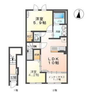 ソレイユ【2階】の間取り