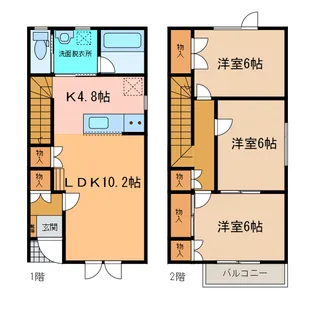 北海道帯広市西六条南32【一戸建】の間取り