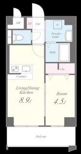 福岡県福岡市東区原田2【マンション】の間取り