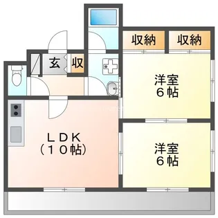 リヴェールプラザ【7階】の間取り