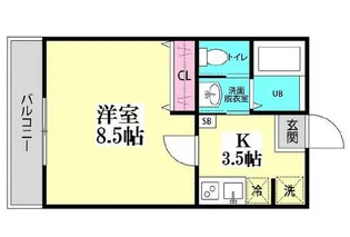 ルミエール【1階】の間取り
