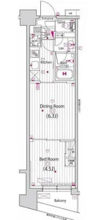 グランド・ガーラ横浜新子安【11階】の間取り