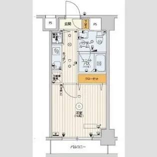 スカイコートパレス大島【2階】の間取り