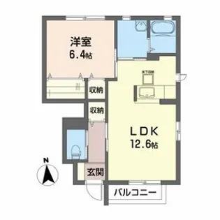 パークハイツ郡山I【1階】の間取り