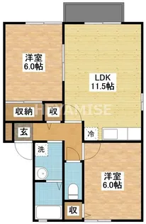 セジュールYMIV【2階】の間取り