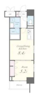 ルーツ新宿若松町【2階】の間取り