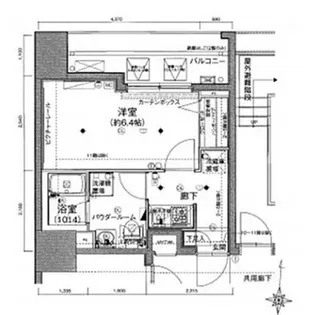 メインステージ住吉【6階】の間取り