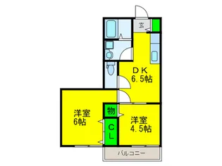 T.Kハイツ【1階】の間取り