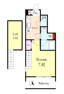 ヒバリーヒルズ【1階】の間取り