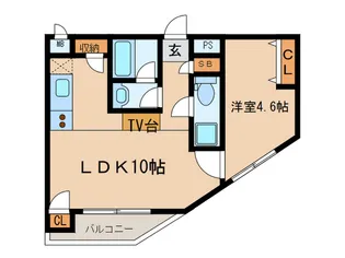 CRYSTAL & RESORT FUKUOKA【9階】の間取り