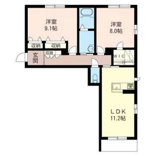 シャーメゾン スクエア ガーデン II【2階】の間取り