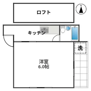 松林堂SK第6マンション【3階】の間取り