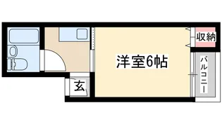 グランビルド新北野2【5階】の間取り