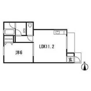 愛知県一宮市時之島字妙光寺【アパート】の間取り
