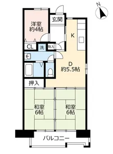 URアーベインルネス貝塚【11階】の間取り