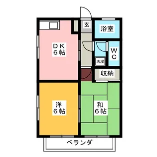 コヤノハイツ【2階】の間取り